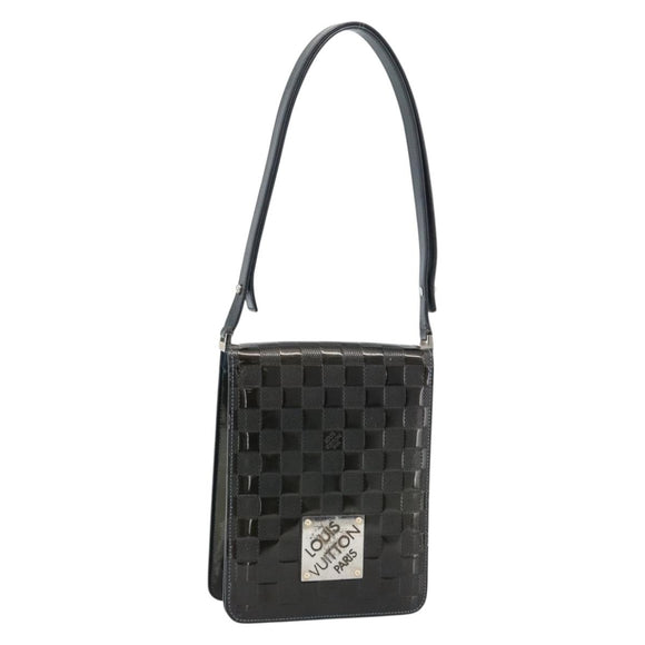 LOUIS VUITTON Damier Vernis Club Bag Green Petrol blue M92128 LV Auth ka4633