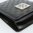 LOUIS VUITTON Damier Vernis Club Bag Green Petrol blue M92128 LV Auth ka4633-11