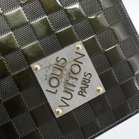 LOUIS VUITTON Damier Vernis Club Bag Green Petrol blue M92128 LV Auth ka4633