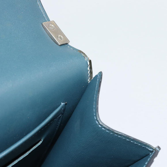 LOUIS VUITTON Damier Vernis Club Bag Green Petrol blue M92128 LV Auth ka4633