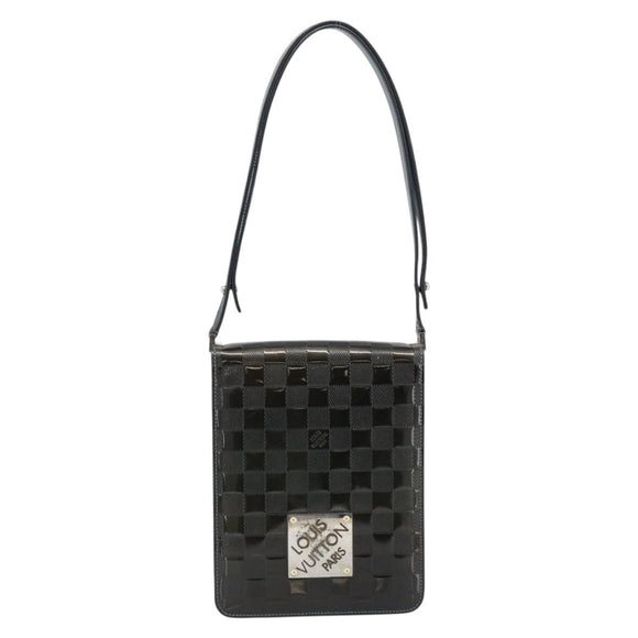 LOUIS VUITTON Damier Vernis Club Bag Green Petrol blue M92128 LV Auth ka4633