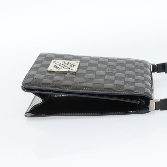 LOUIS VUITTON Damier Vernis Club Bag Green Petrol blue M92128 LV Auth ka4633