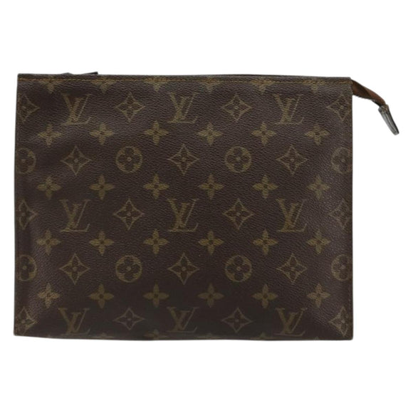 LOUIS VUITTON Monogram Poche Toilette 26 Pouch M47542 LV Auth ka4634