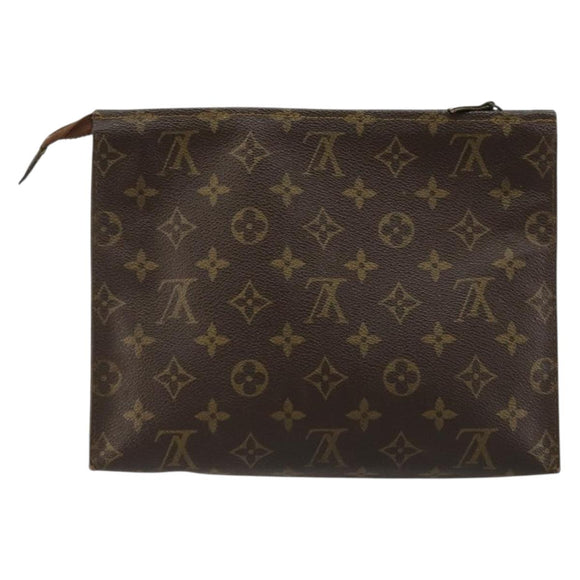 LOUIS VUITTON Monogram Poche Toilette 26 Pouch M47542 LV Auth ka4634