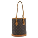 LOUIS VUITTON Monogram Bucket PM Shoulder Bag M42238 LV Auth ka4635-1