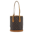LOUIS VUITTON Monogram Bucket PM Shoulder Bag M42238 LV Auth ka4635-13