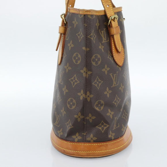 LOUIS VUITTON Monogram Bucket PM Shoulder Bag M42238 LV Auth ka4635