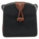 LOEWE Shoulder Bag Leather Black Brown Gold Auth ka4636A-2
