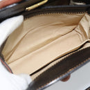 LOEWE Shoulder Bag Leather Black Brown Gold Auth ka4636A-20