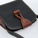 LOEWE Shoulder Bag Leather Black Brown Gold Auth ka4636A-6