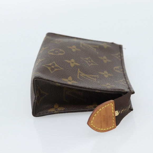 LOUIS VUITTON Monogram Poche Toilette 15 Etui M47546 LV Auth ka4639