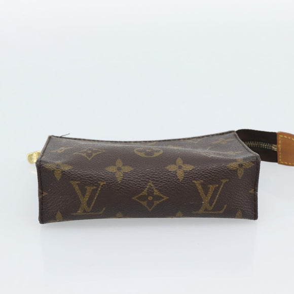 LOUIS VUITTON Monogram Poche Toilette 15 Etui M47546 LV Auth ka4639