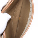 Christian Dior Honeycomb Canvas Chain Shoulder Bag PVC Beige Gold Auth ka464-12