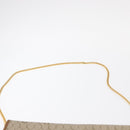 Christian Dior Honeycomb Canvas Chain Shoulder Bag PVC Beige Gold Auth ka464-8