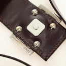 FENDI Zucca Canvas Mamma Baguette Shoulder Bag White Silver Auth ka4640M-19