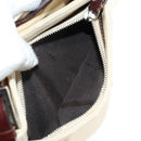 FENDI Zucca Canvas Mamma Baguette Shoulder Bag White Silver Auth ka4640M-25