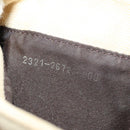 FENDI Zucca Canvas Mamma Baguette Shoulder Bag White Silver Auth ka4640M-26