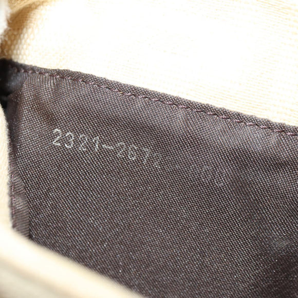 FENDI Zucca Canvas Mamma Baguette Shoulder Bag White Silver Auth ka4640M