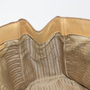 PRADA Hand Bag Leather Beige Gold Auth ka4641-22