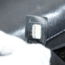 CHANEL Matelassé Perlenketten-Schultertasche Lammleder Schwarz Gold CC Auth ka4643M-28