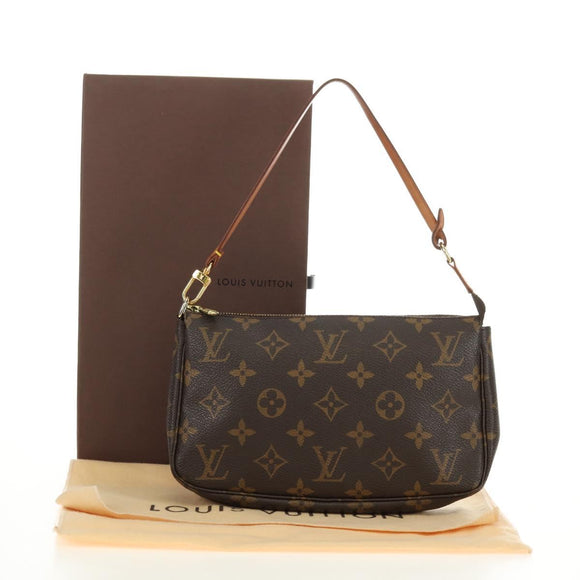 LOUIS VUITTON Monogram Pochette Accessoires Pouch M51980 LV Auth ka4644V