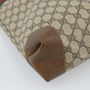 GUCCI GG Supreme Web Sherry Line Bag PVC Brown Gold 002 904 0131 Auth ka4645-14