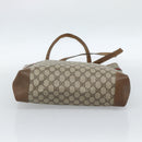 GUCCI GG Supreme Web Sherry Line Bag PVC Brown Gold 002 904 0131 Auth ka4645-5