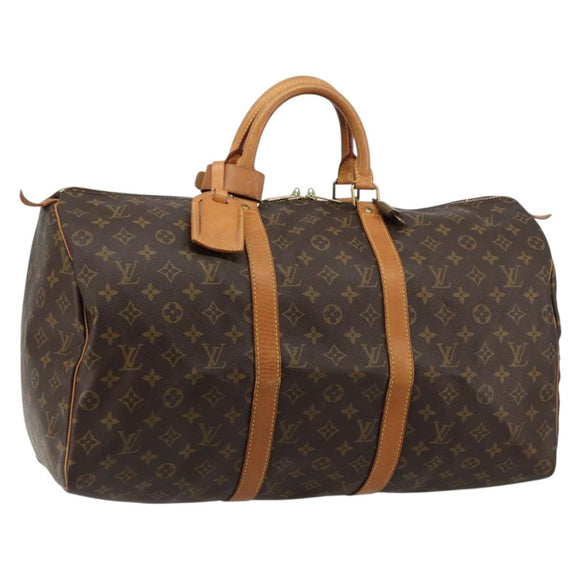 LOUIS VUITTON Monogram Keepall 50 Boston Bag M41426 LV Auth ka4646A