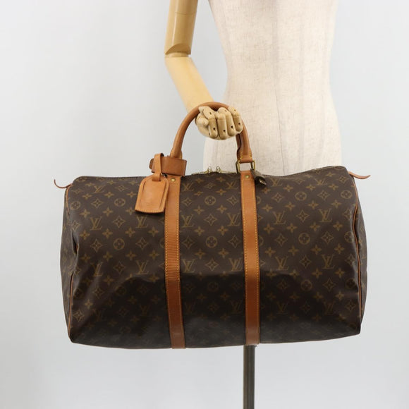 LOUIS VUITTON Monogram Keepall 50 Boston Bag M41426 LV Auth ka4646A