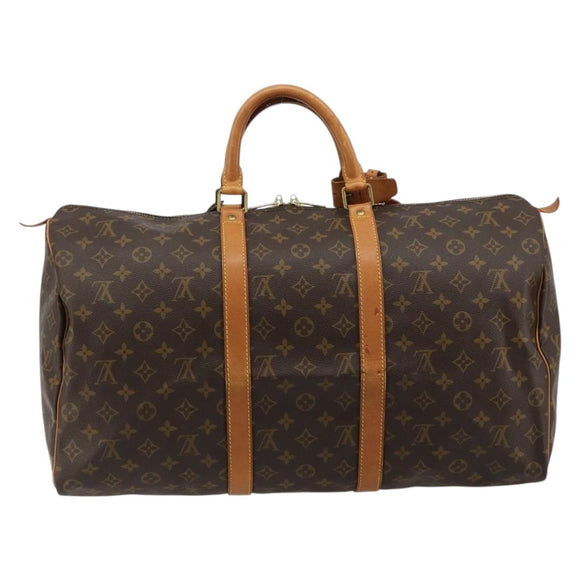 LOUIS VUITTON Monogram Keepall 50 Boston Bag M41426 LV Auth ka4646A