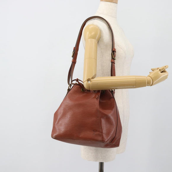 LOUIS VUITTON Epi Noe Shoulder Bag Brown M44028 LV Auth ka4650