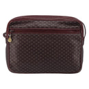CELINE Umhängetasche Leder Bordeaux Gold Auth ka4652-2