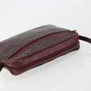 CELINE Umhängetasche Leder Bordeaux Gold Auth ka4652-6