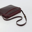 CELINE Umhängetasche Leder Bordeaux Gold Auth ka4652-7