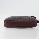 CELINE Umhängetasche Leder Bordeaux Gold Auth ka4652-9