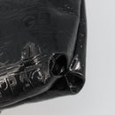 Salvatore Ferragamo Shoulder Bag Patent leather Black Silver Auth ka4653-16