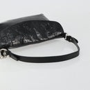 Salvatore Ferragamo Shoulder Bag Patent leather Black Silver Auth ka4653-7