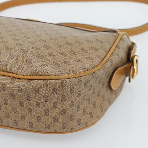 GUCCI Micro GG Supreme Web Sherry Line Bag PVC Beige 001 084 4001 Auth ka4655