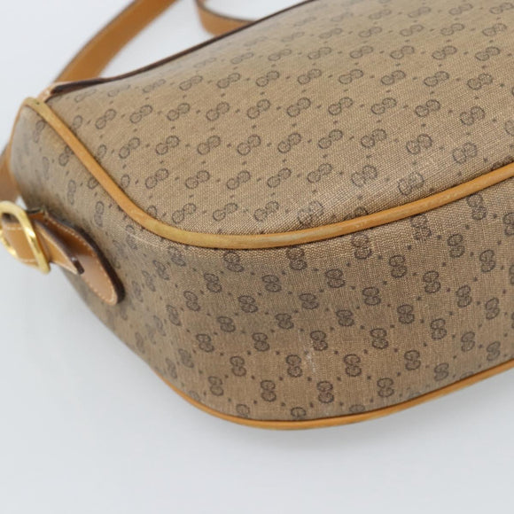 GUCCI Micro GG Supreme Web Sherry Line Bag PVC Beige 001 084 4001 Auth ka4655