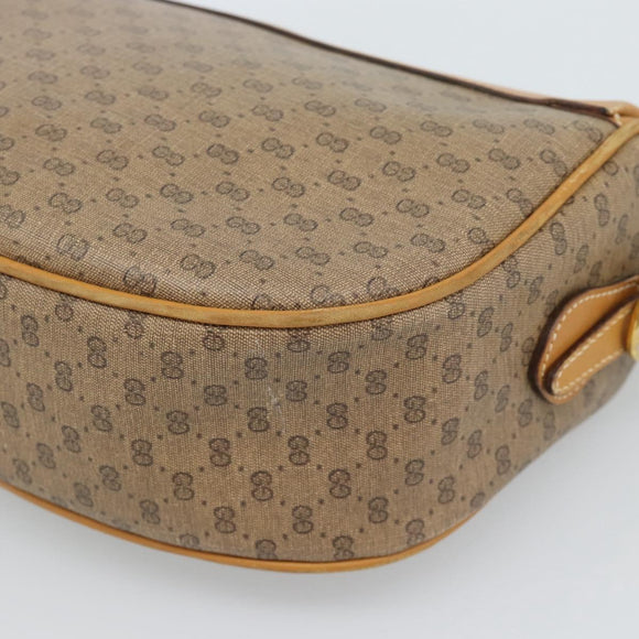 GUCCI Micro GG Supreme Web Sherry Line Bag PVC Beige 001 084 4001 Auth ka4655