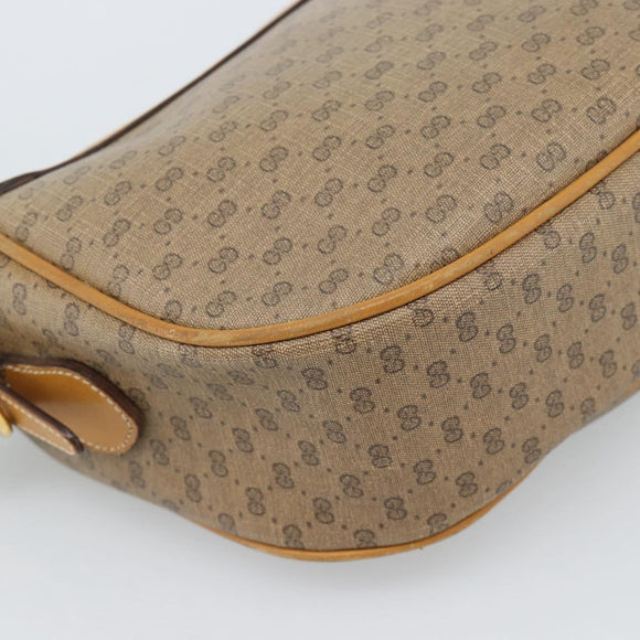 GUCCI Micro GG Supreme Web Sherry Line Bag PVC Beige 001 084 4001 Auth ka4655