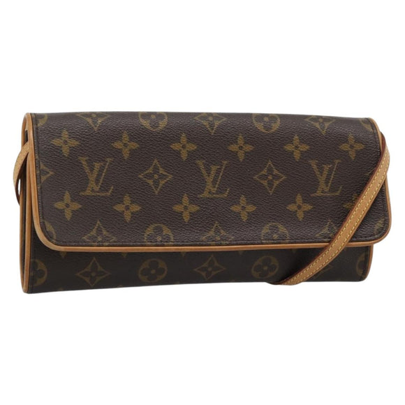LOUIS VUITTON Monogram Pochette Twin GM Shoulder Bag M51852 LV Auth ka4656A