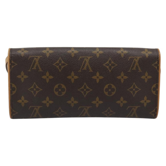 LOUIS VUITTON Monogram Pochette Twin GM Shoulder Bag M51852 LV Auth ka4656A