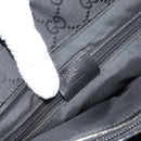 GUCCI GG Canvas Bamboo Hand Bag Black Silver 002 1016 Auth ka4657-12