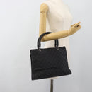 GUCCI GG Canvas Bamboo Hand Bag Black Silver 002 1016 Auth ka4657-24