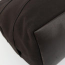 Salvatore Ferragamo Vala Hand Bag Canvas Leather 2way Brown Gold Auth ka4658A-16
