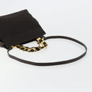 Salvatore Ferragamo Vala Hand Bag Canvas Leather 2way Brown Gold Auth ka4658A-9