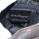 Salvatore Ferragamo Vala Shoulder Bag Leather Brown Gold Auth ka4659-12