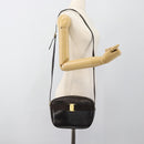 Salvatore Ferragamo Vala Shoulder Bag Leather Brown Gold Auth ka4659-22