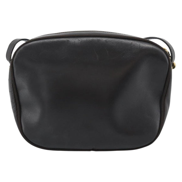 Salvatore Ferragamo Vala Shoulder Bag Leather Brown Gold Auth ka4659